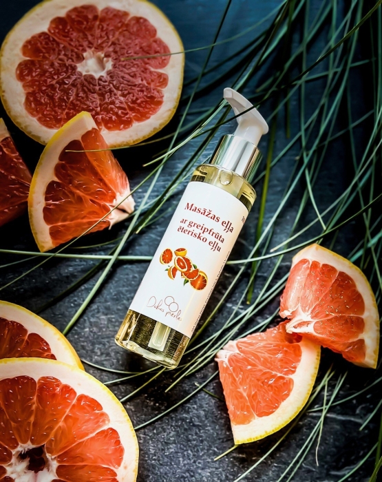 Masāžas eļļa ar greipfrūta aromātu